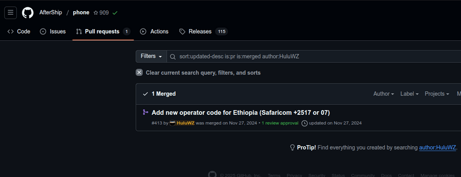 AfterShip Phone Library